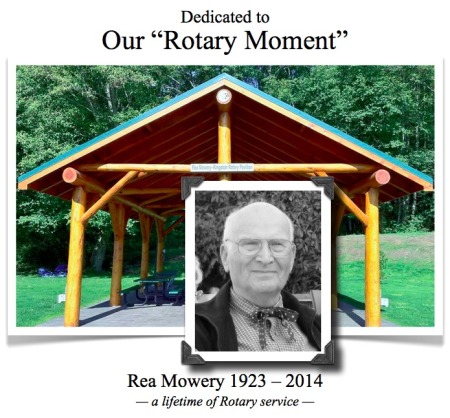 Rea Mowery - our rotary moment dedication c